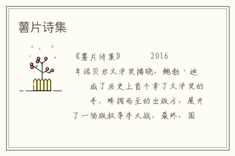 薯片詩(shī)集